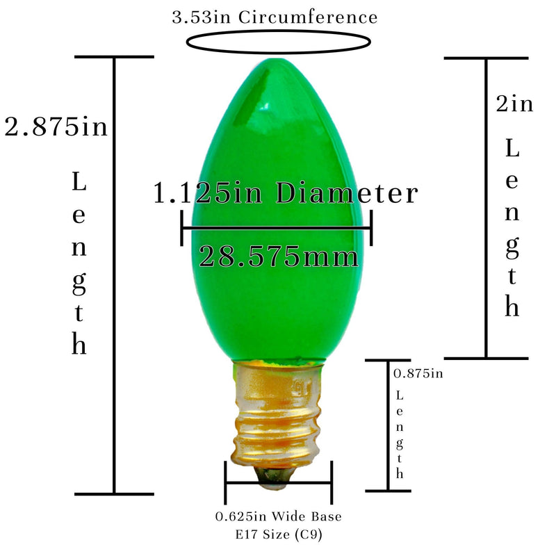 St. Patrick's Day Christmas Light Bulbs