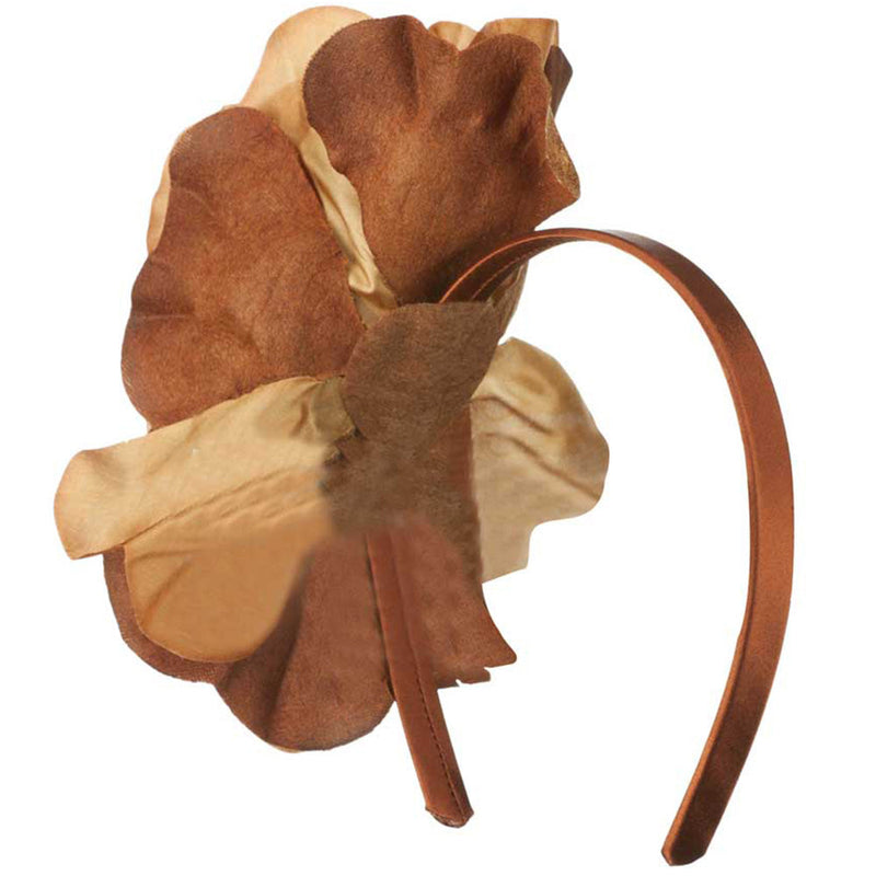 6 Inch Flower Satin Covered Headband