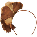 6 Inch Flower Satin Covered Headband