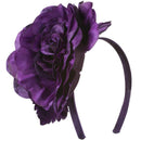 6 Inch Flower Satin Covered Headband