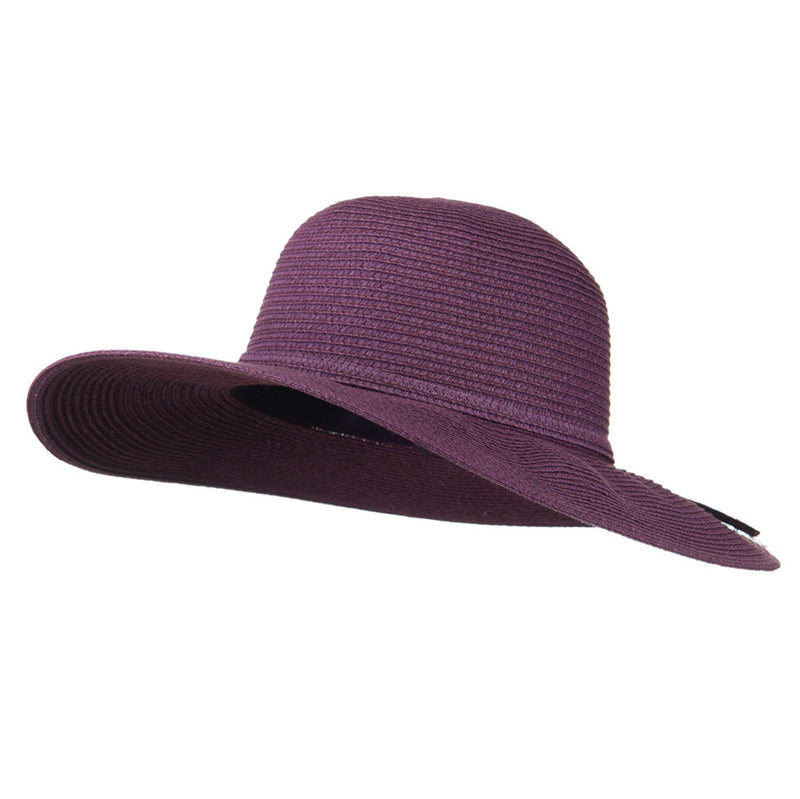 Paper Braid Flat Brim Self Tie Hat