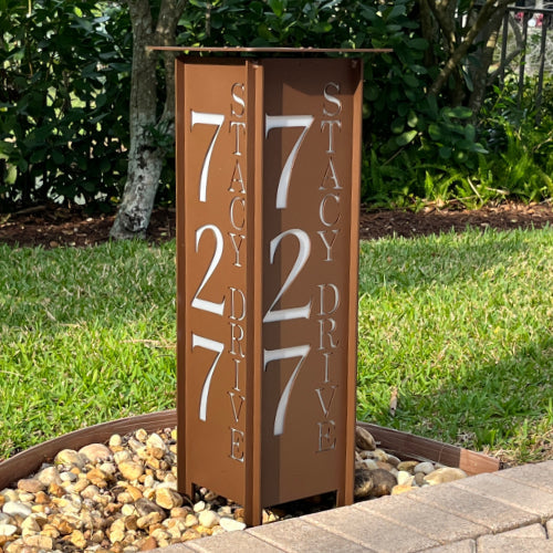 RadiantLight 27" tall ADDRESS MARKER Landscape Light - Garden Light