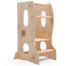 Stable Montessori Tower: Wooden Growing Chair - Beige