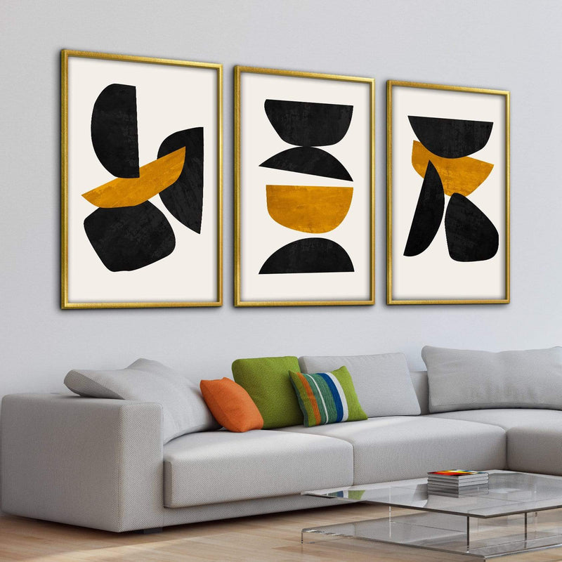 Stacked Irregular Shapes Canvas