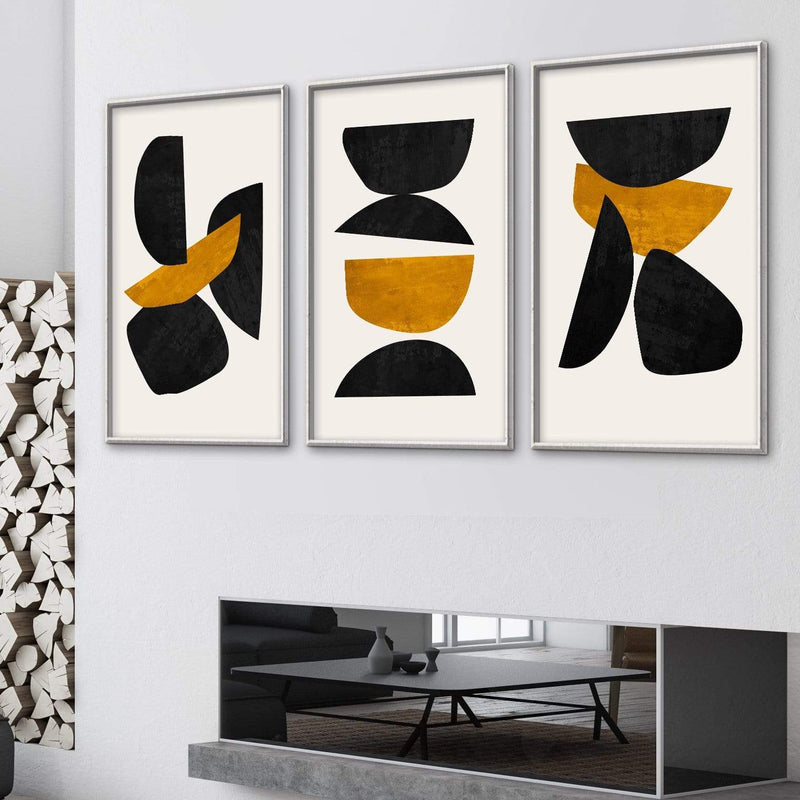 Stacked Irregular Shapes Canvas