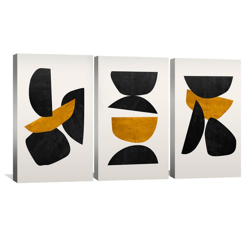 Stacked Irregular Shapes Canvas