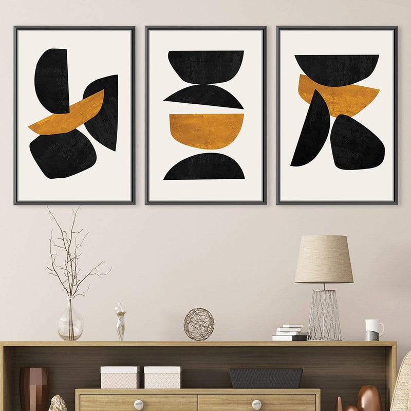 Stacked Irregular Shapes Canvas