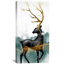 Stag of the Abstract Canvas