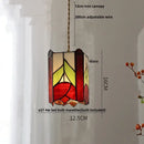 GobekUsa Cube LED Pendant Lamp Walnut Wood Glass Hanging Lights for Restaurant and Bedroom