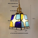 GobekUsa Cube LED Pendant Lamp Walnut Wood Glass Hanging Lights for Restaurant and Bedroom