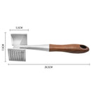 Stainless steel and wood double faced meat tenderizer kitchen hammer by Decorbites