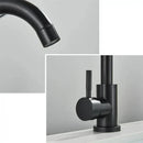 GobekUsa 304 Stainless Steel Rotating Bathroom Sink Faucet