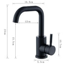 GobekUsa 304 Stainless Steel Rotating Bathroom Sink Faucet