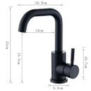 GobekUsa 304 Stainless Steel Rotating Bathroom Sink Faucet