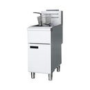 Stainless Steel Commercial 90K BTU 3-Burner Gas Liquid Propane Deep Fryer (SAK89517)