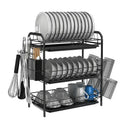 GobekUsa 3-Tier Kitchen Drying Rack & Dish Organizer Shelf with Drain Board