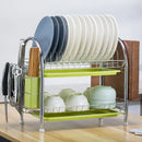 GobekUsa 3-Tier Kitchen Drying Rack & Dish Organizer Shelf with Drain Board