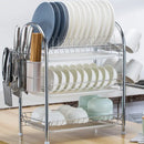 GobekUsa 3-Tier Kitchen Drying Rack & Dish Organizer Shelf with Drain Board