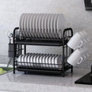 GobekUsa 3-Tier Kitchen Drying Rack & Dish Organizer Shelf with Drain Board