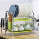 GobekUsa 3-Tier Kitchen Drying Rack & Dish Organizer Shelf with Drain Board