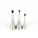 Stainless steel dessert puff cream nozzle set for kitchen baking by Decorbites