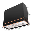 Akicon 36" Stainless Steel Wall Mount Range Hood with 600 CFM Vent Hood - AK-HS36HB-JB