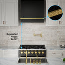 Akicon 30" Stainless Steel Wall Mount Range Hood with 600 CFM Vent Hood - AK-HS30HA-JB