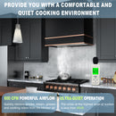 Akicon 36" Stainless Steel Wall Mount Range Hood with 600 CFM Vent Hood - AK-HS36HB-JB