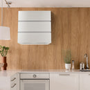 Akicon 30" Stainless Steel Wall Mount Range Hood, 3 Stacks Kitchen Hood with 600 CFM Vent Motor- AK-HS30L