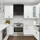 Akicon 30" Stainless Steel Wall Mount Range Hood Modern Box with 600 CFM Vent Hood - AK-HS30H