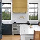 Akicon 36" Stainless Steel Wall Mount Range Hood, 3 Stacks Modern Box with 600 CFM Vent Motor- AK-HS36L
