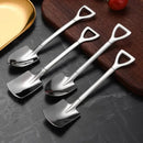 Stainless steel shovel teaspoons set for dining room 4-piece by Decorbites