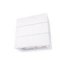 Akicon 30" Stainless Steel Wall Mount Range Hood, 3 Stacks Kitchen Hood with 600 CFM Vent Motor- AK-HS30L