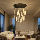 Stalactite Waterfall Linear Alabaster Chandelier