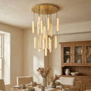 Stalactite Waterfall Linear Alabaster Chandelier