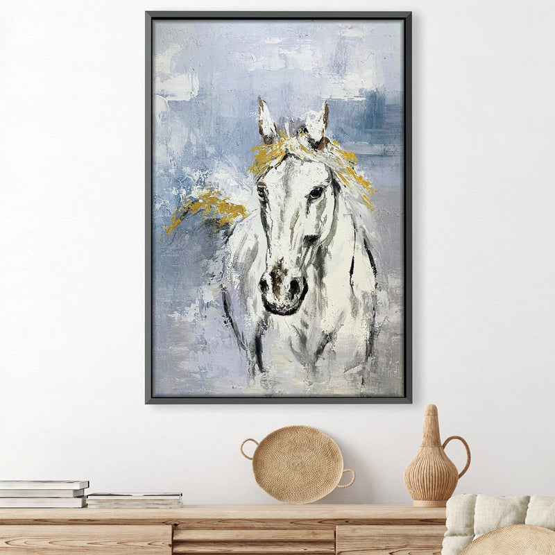 Stallion Horizon Oil Painting