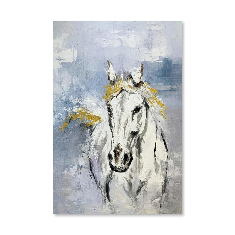 Stallion Horizon Oil Painting