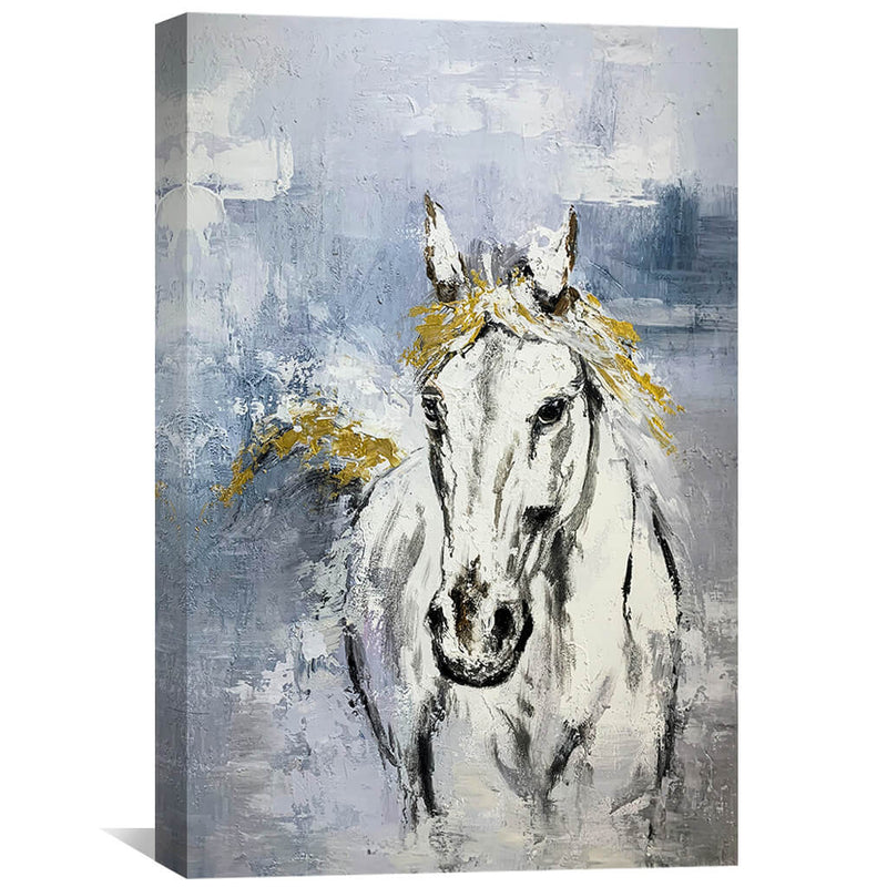 Stallion Horizon Oil Painting