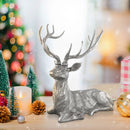 Standing Reindeer Statue Aluminum Deer Sculpture for Indoors Christmas Decor by LJGDeals