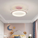GobekUsa Kids' Room Ceiling Light in Gold Pink Blue for Bedroom and Living Room