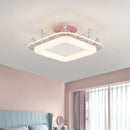 GobekUsa Kids' Room Ceiling Light in Gold Pink Blue for Bedroom and Living Room
