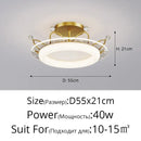 GobekUsa Kids' Room Ceiling Light in Gold Pink Blue for Bedroom and Living Room