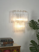 Star Shaped Transparent Glass Wall Lamp