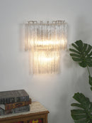 Star Shaped Transparent Glass Wall Lamp