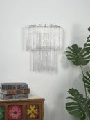 Star Shaped Transparent Glass Wall Lamp