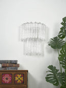 Star Shaped Transparent Glass Wall Lamp