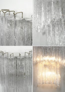 Star Shaped Transparent Glass Wall Lamp