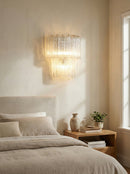 Star Shaped Transparent Glass Wall Lamp