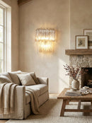 Star Shaped Transparent Glass Wall Lamp