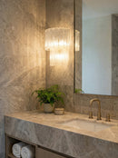 Star Shaped Transparent Glass Wall Lamp